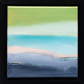 Gemälde, Espoir 2 - série Paysage abstrait des bords de Loire, Brigitte Bibard-Guillon