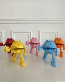 Diseño, Pac Man, collection de 5 sculptures, Richard Orlinski