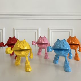 Diseño, Pac Man, collection de 5 sculptures, Richard Orlinski