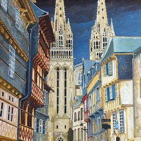 Gemälde, Quimper la Cathédrale, Jacques Guillet