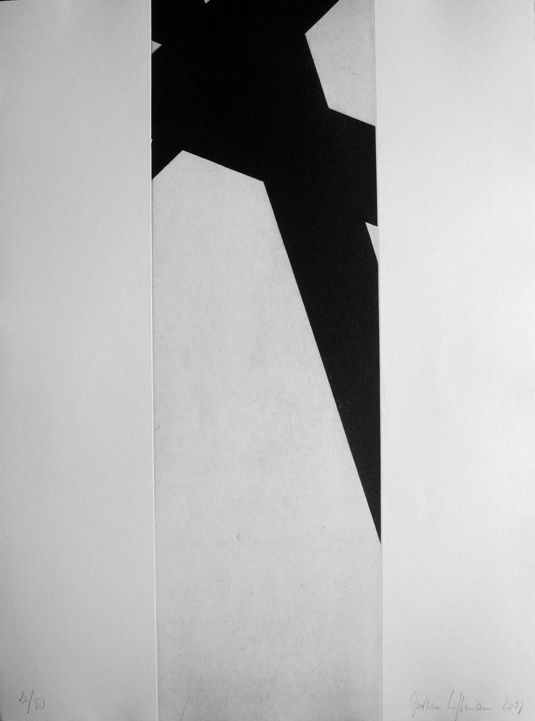 Godwin Hoffmann, Aquatinte originale abstraite J3 Godwin Hoffmann, Aquatinte originale abstraite J3