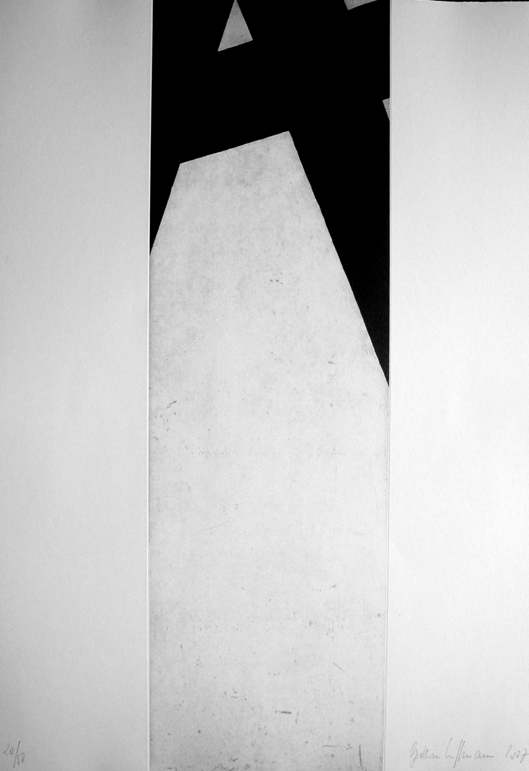Godwin Hoffmann, Aquatinte originale abstraite J1 Godwin Hoffmann, Aquatinte originale abstraite J1