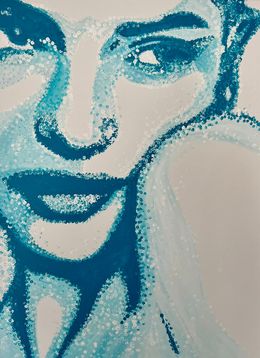 Painting, Blue thoughts, Elisa Bonotti