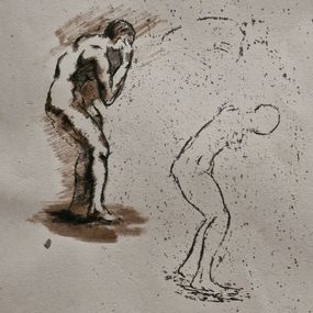Drucke, Figures in grief (print), Ohad Ben-Ayala