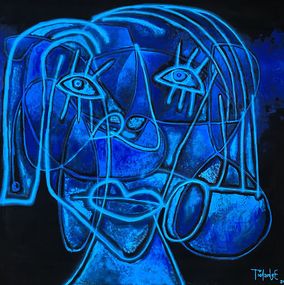 Gemälde, Busto Azul, Enrique Pichardo