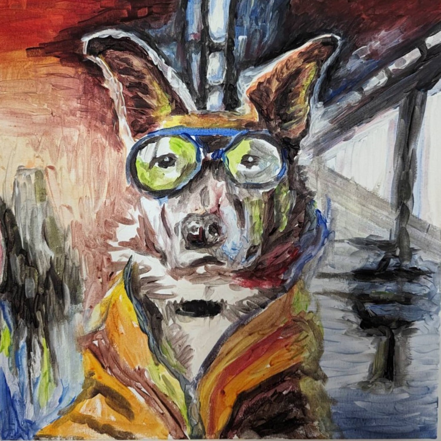 Petro Krykun, Aviator's Best Friend - animal, dog, fashion Petro Krykun, Aviator's Best Friend - animal, dog, fashion
