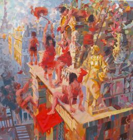 Pintura, Party on the rooftop, Rudyard Heaton