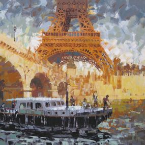 Gemälde, Eiffel-Seine, Rudyard Heaton