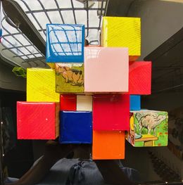 Gemälde, Cubes, Cathie Berthon