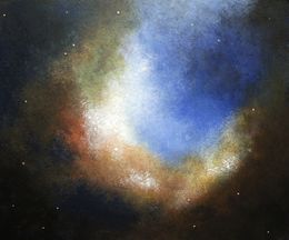 Painting, Nebulosa Curva, Lara Rubí