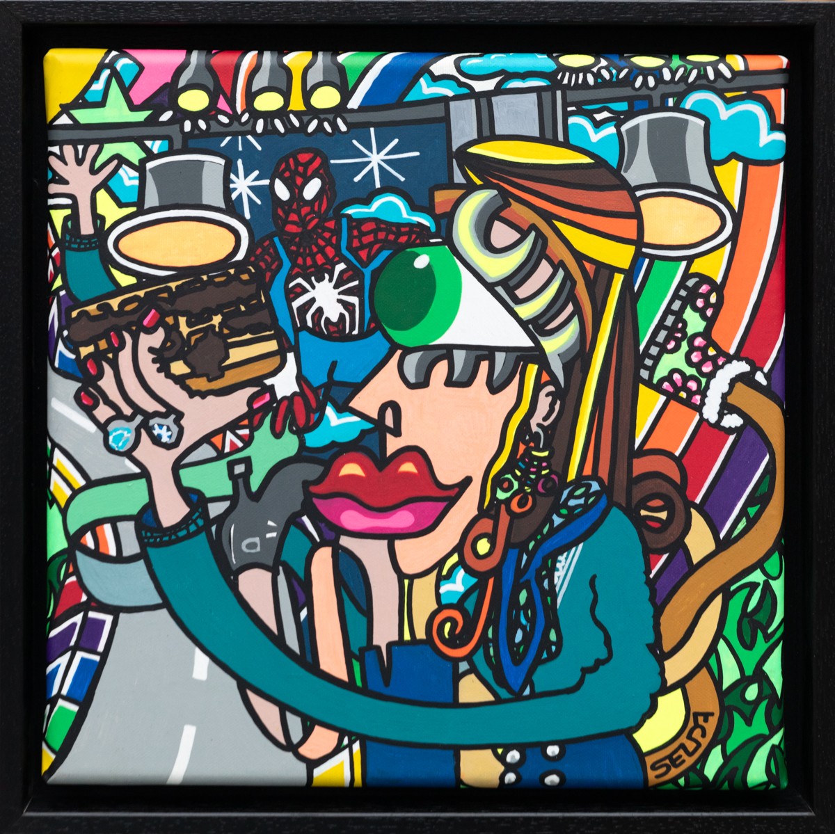 Selda Soyut dit Selda, Spider-square - Série pop colorée Selda Soyut dit Selda, Spider-square - Série pop colorée