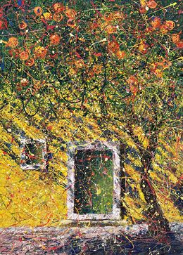 Painting, Orange tree day, Nadine Antoniuk
