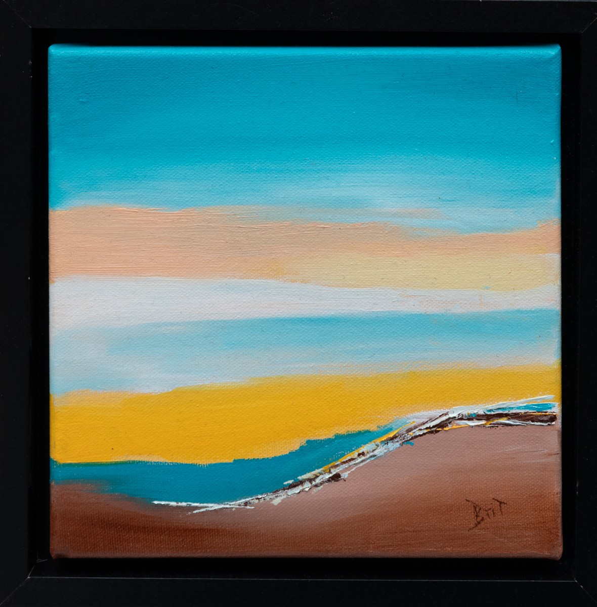 Brigitte Bibard-Guillon, Oasis 7 - Paysage marin abstrait Brigitte Bibard-Guillon, Oasis 7 - Paysage marin abstrait