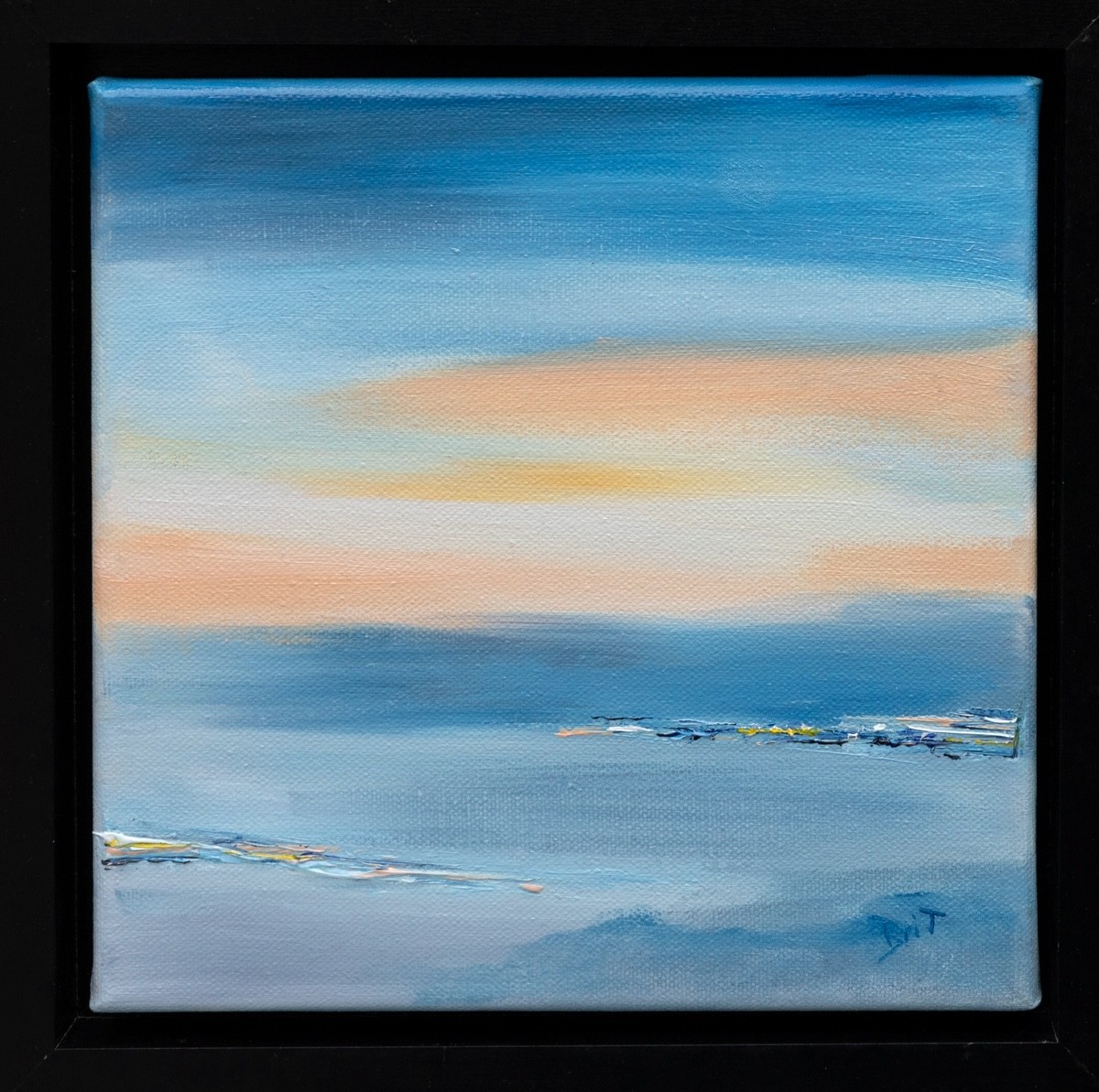 Brigitte Bibard-Guillon, Quiétude 3 - Paysage marin abstrait Brigitte Bibard-Guillon, Quiétude 3 - Paysage marin abstrait