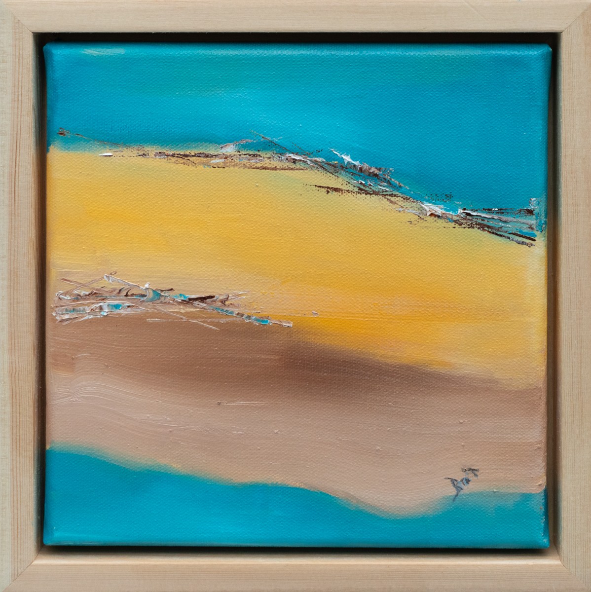 Brigitte Bibard-Guillon, Oasis 3 - Paysage abstrait - sable et désert Brigitte Bibard-Guillon, Oasis 3 - Paysage abstrait - sable et désert