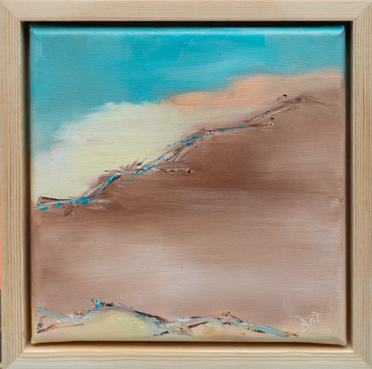 Brigitte Bibard-Guillon, Oasis 2 - Paysage abstrait - sable et désert Brigitte Bibard-Guillon, Oasis 2 - Paysage abstrait - sable et désert