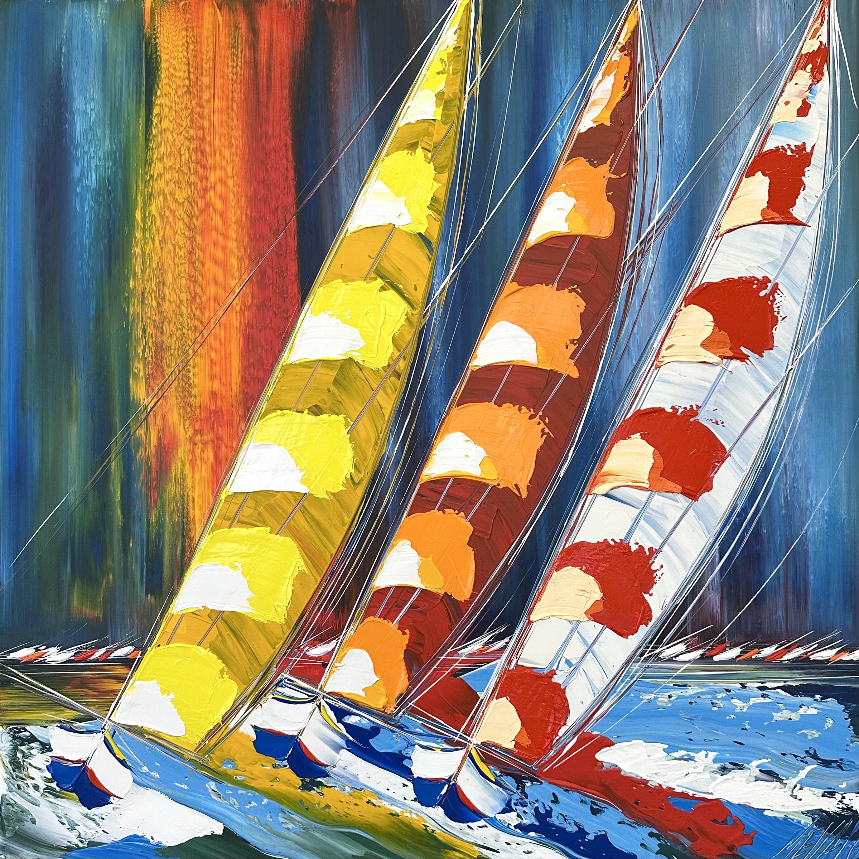 Olivier Messas, Coucher de soleil sur les voiles... (Esprit voile 2024) Olivier Messas, Coucher de soleil sur les voiles... (Esprit voile 2024)