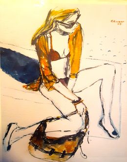 Painting, Taylor Swift in Saint Tropez (Taylor Swift à Saint Tropez), Joanna Glazer