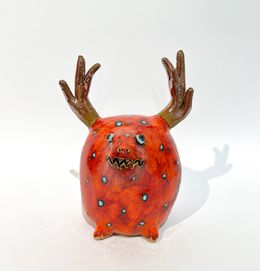 Sculpture, Funny Orange Deer, Viktor Zuk