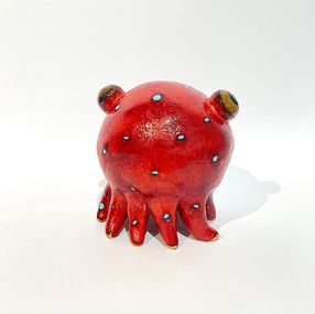 Sculpture, Red Octopus, Viktor Zuk