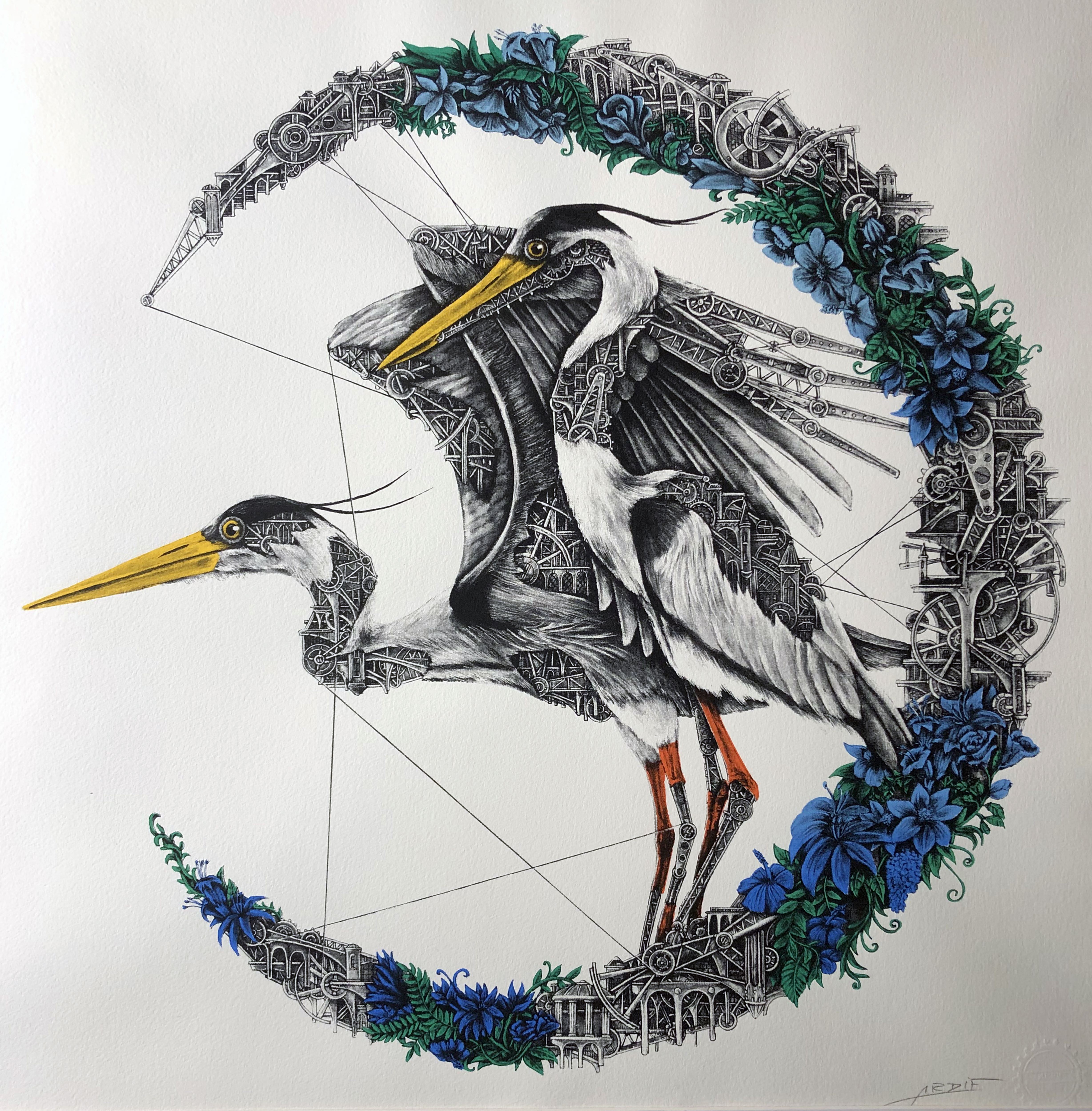 Ardif, Herons Mechanimal (lune bleue) Ardif, Herons Mechanimal (lune bleue)