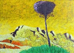 Painting, Sainte Victoire jaune, Eric Guillory