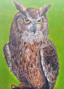 Gemälde, Majestic Owl, Petro Krykun