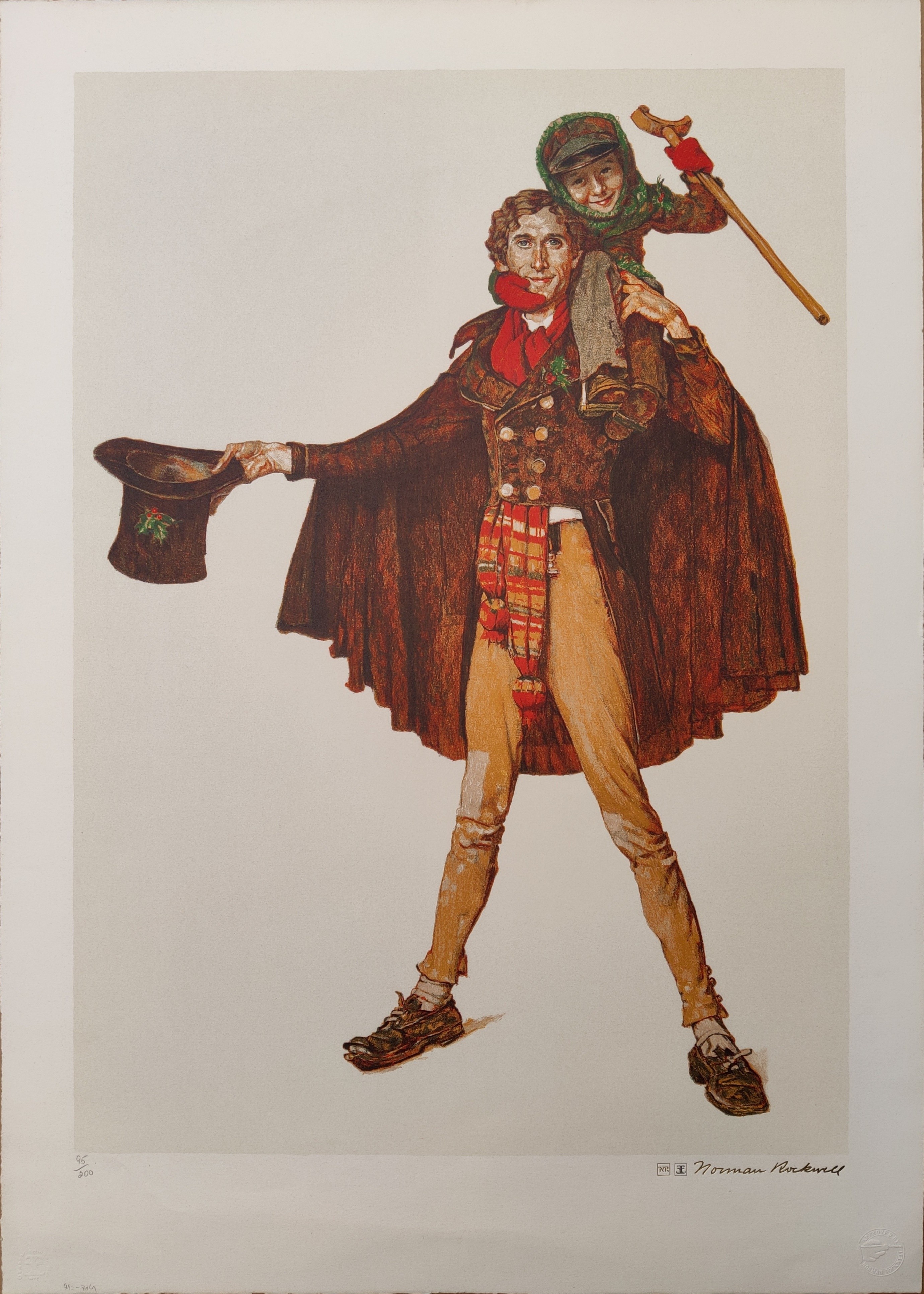 Norman Rockwell, God Bless Us Everyone (Tiny Tim and Bob Cratchit) Norman Rockwell, God Bless Us Everyone (Tiny Tim and Bob Cratchit)