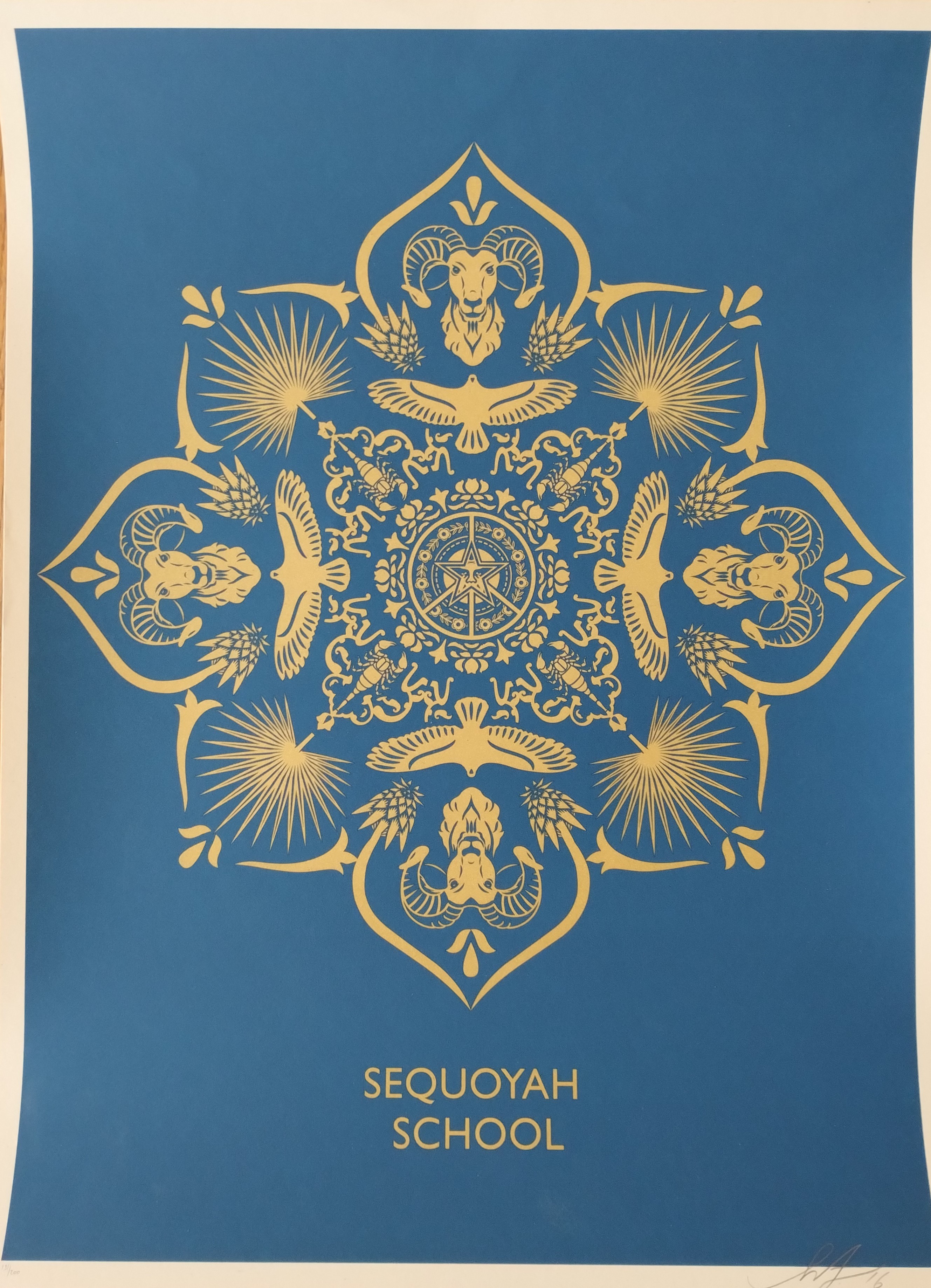Shepard Fairey (Obey), Sequoyah School Mandala Shepard Fairey (Obey), Sequoyah School Mandala
