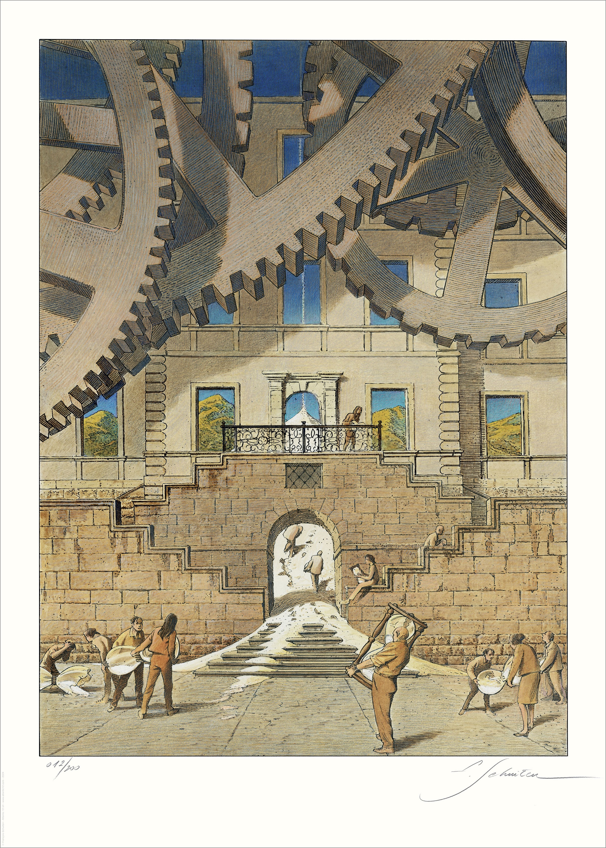 François Schuiten, L'escalier du temps François Schuiten, L'escalier du temps
