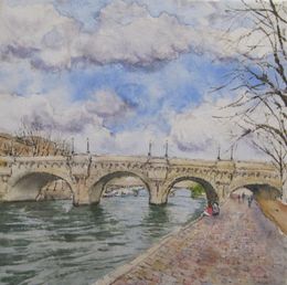 Peinture, Pique-nique au Pont Neuf, Jeong Min Lee