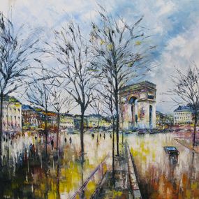 Painting, Arrivée des Champs Elysées, Phil