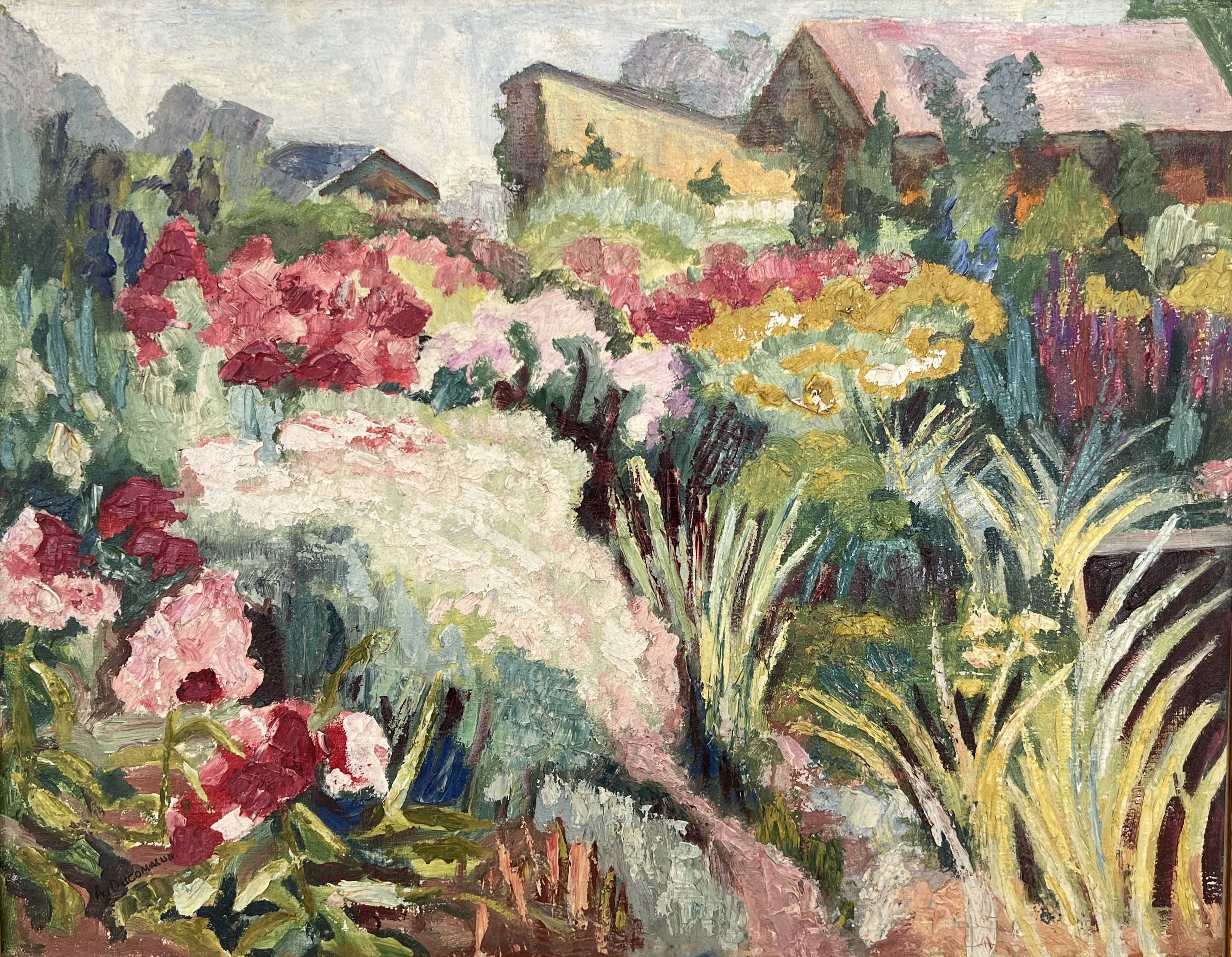 Albert DUCOMMUN, Paysage fleuri Albert DUCOMMUN, Paysage fleuri