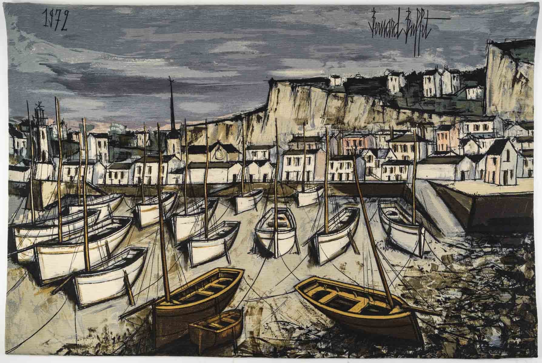 Bernard Buffet, Treboul, le port à marée basse Bernard Buffet, Treboul, le port à marée basse