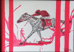 Peinture, Course Rouge, Adélaïde Leferme