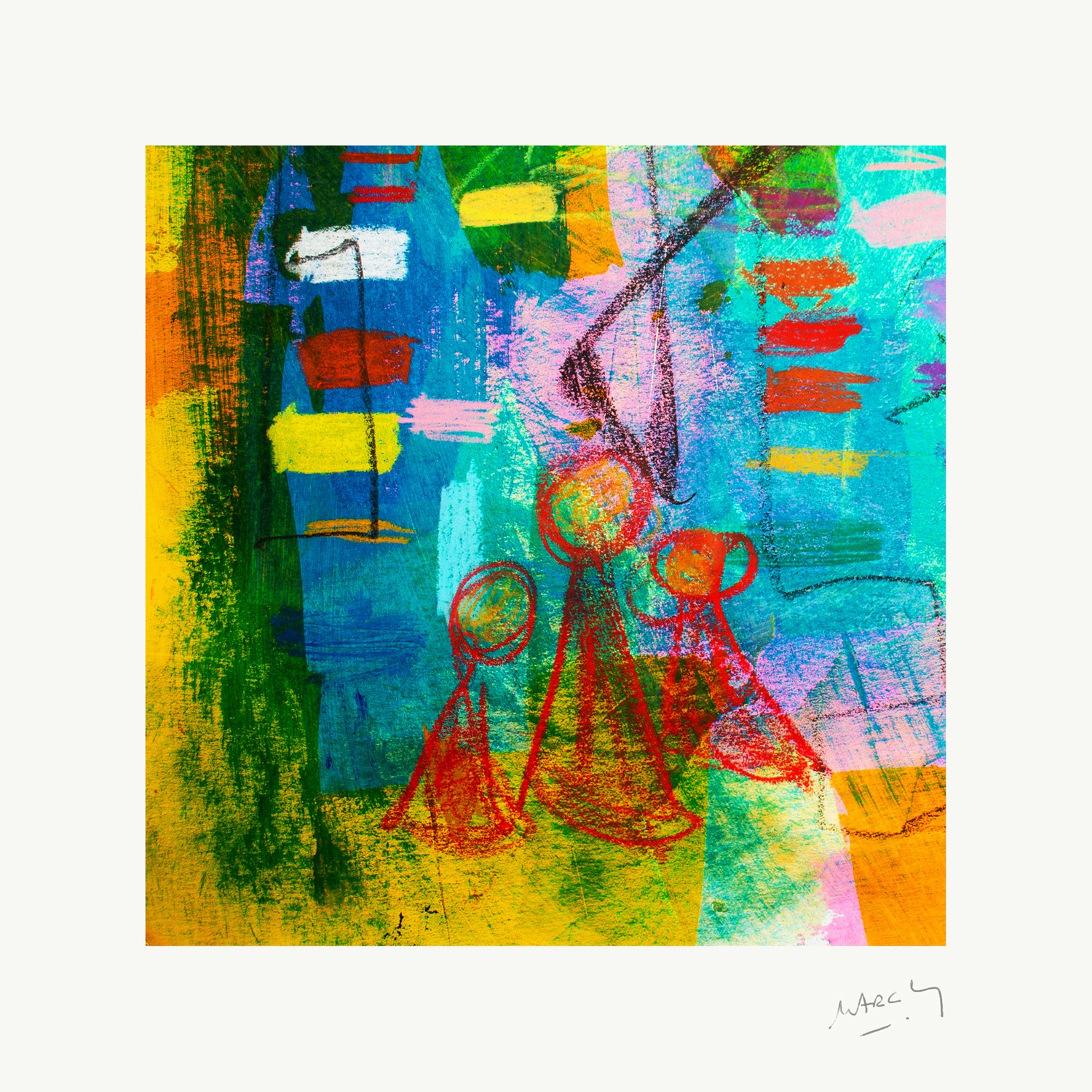 Marc Laffolay, Trois personnages en quête de couleurs Marc Laffolay, Trois personnages en quête de couleurs