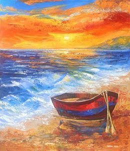 Painting, Solitude by the Sea, Karine Harutyunyan