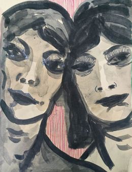Painting, Twins, Lia Shvelidze
