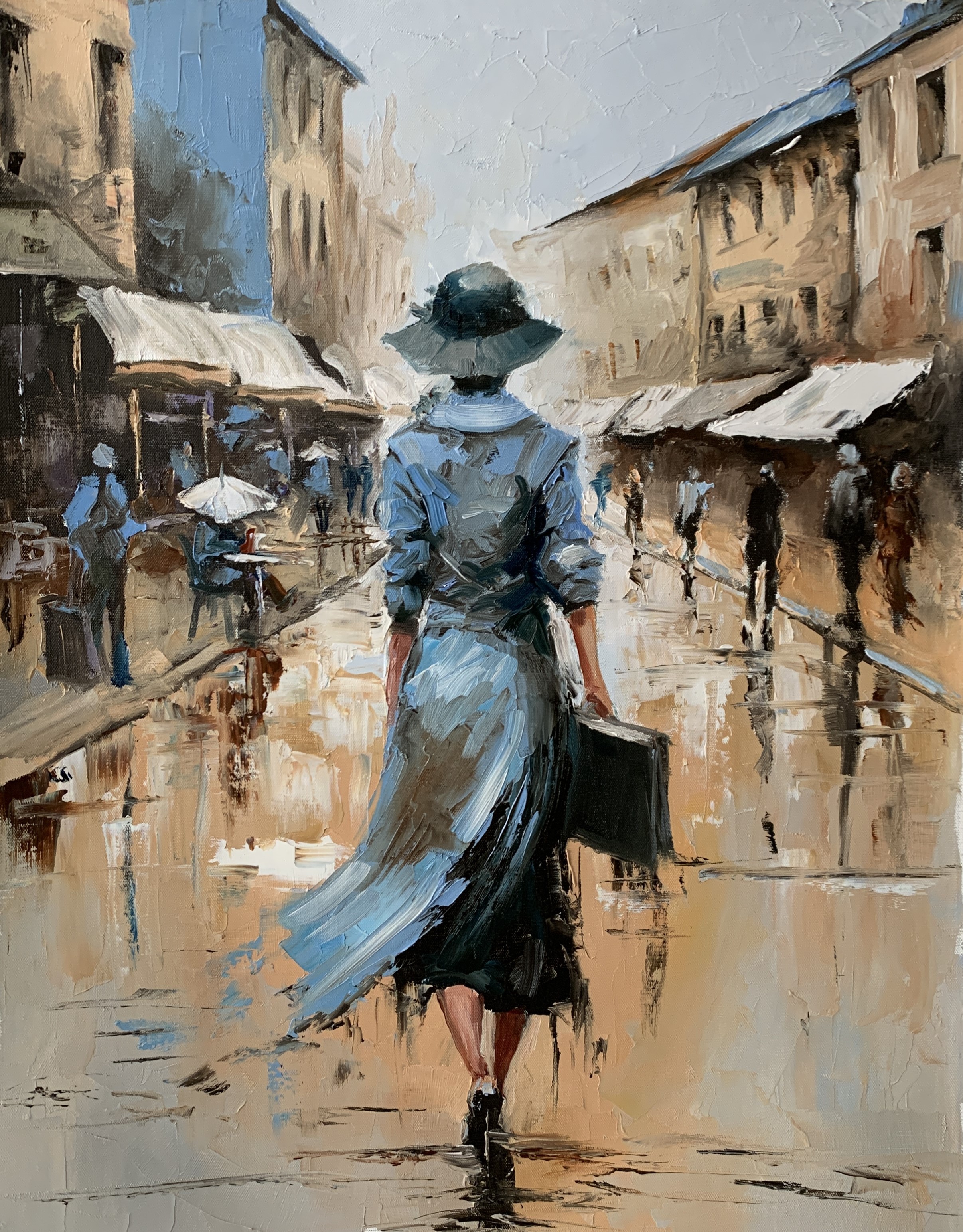 Schagen Vita, Woman in a city. Schagen Vita, Woman in a city.