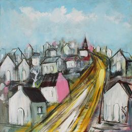 Painting, La route -1, Ivan Tzonev