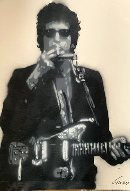 Painting, Bob Dylan VI, Jean-Michel Lourenço