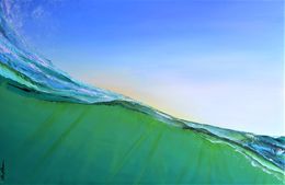 Painting, The Green Wave, Sophie Duplain