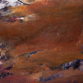 Painting, Traces du silence - abstraction cosmique et terrestre, Marie-Claude Gallard (Marieke)