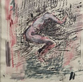 Edición, Nude figure leaning forward (print) (1/5), Ohad Ben-Ayala
