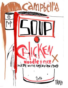 Fine Art Drawings, Chicken Soup, Tarek