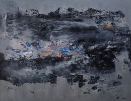Gemälde, Mémoire - Abstraction cosmique et terrestre, Marie-Claude Gallard (Marieke)