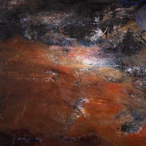 Gemälde, Lumière de la Terre - Abstraction cosmique et terrestre, Marie-Claude Gallard (Marieke)