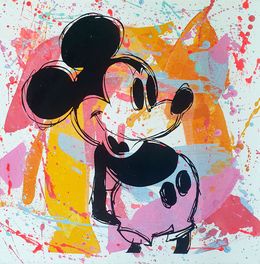 Painting, Mickey mouse Warhol, PyB