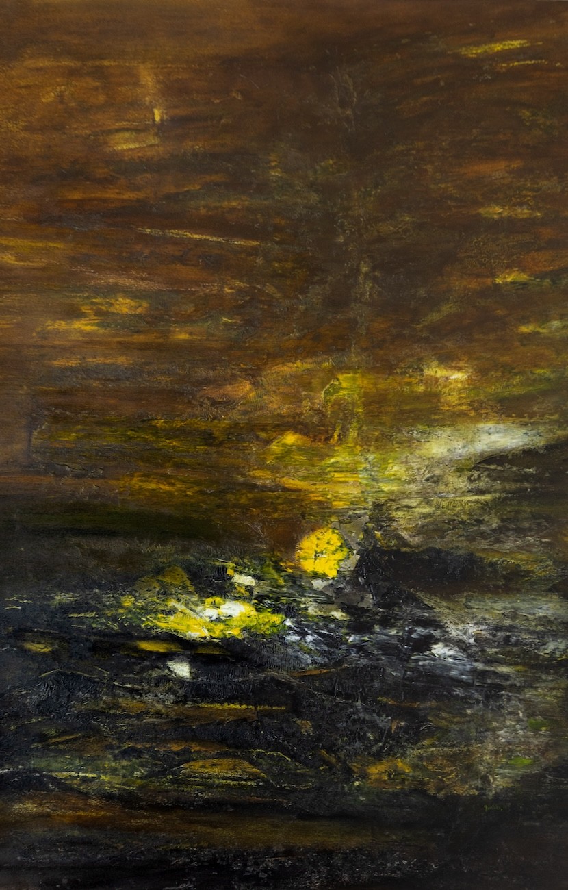 Marie-Claude Gallard (Marieke), Lueur du nouveau jour - Abstraction cosmique et terrestre Marie-Claude Gallard (Marieke), Lueur du nouveau jour - Abstraction cosmique et terrestre