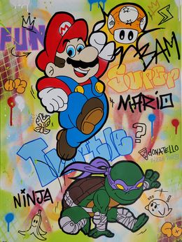 Painting, Turtle Mario, MHY